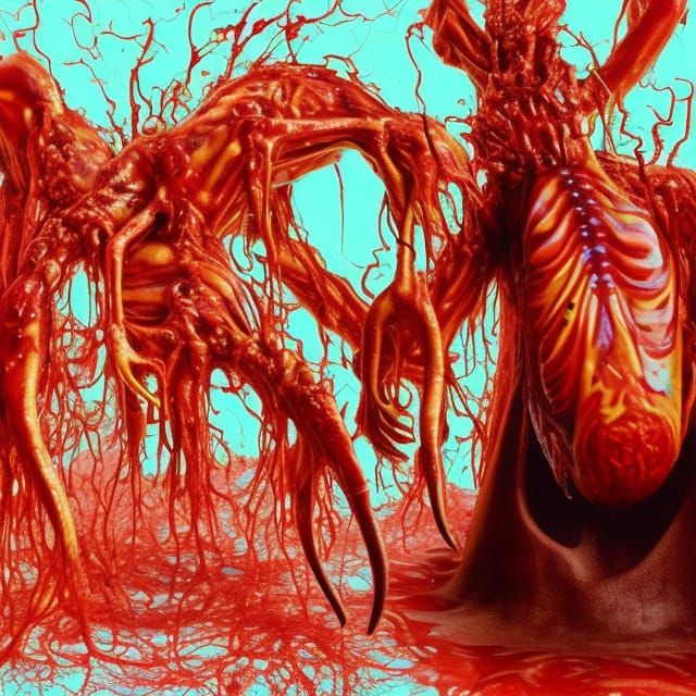 Horrific Mutant: A Cronenberg-Inspired Biological Nightmare