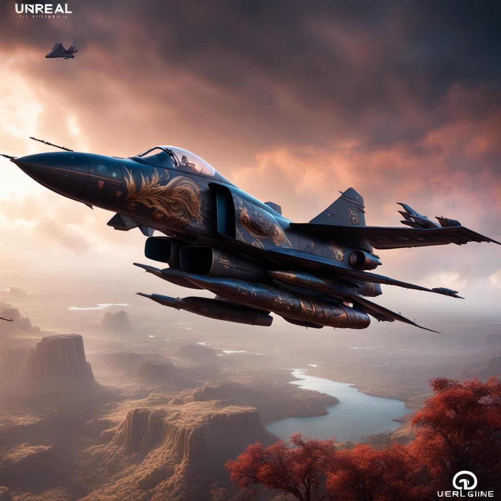 Detailed Matte Painting of F-4 Phantom 2