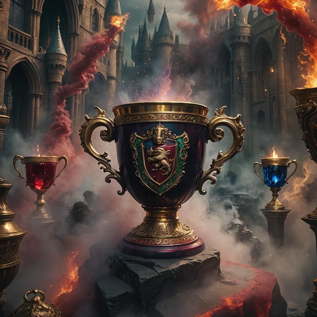 Gryffindor Wins Hogwarts House Cup: Digital Matte Painting