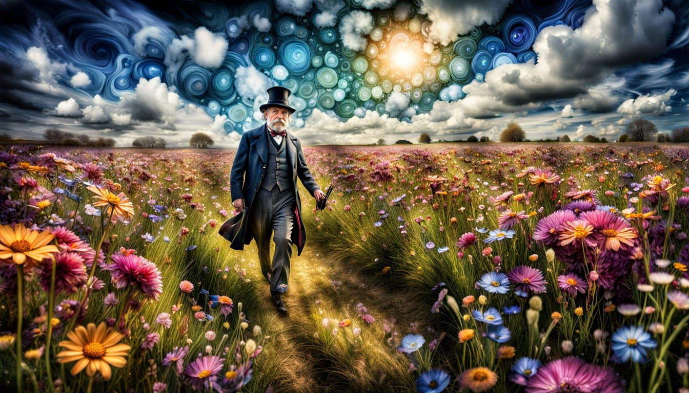 Professor's Pliffle Chase: Hyperrealistic Alcohol Ink Master...