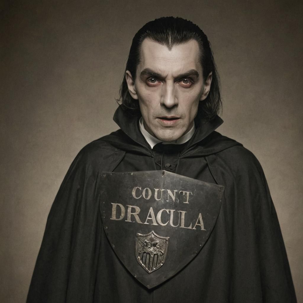 Mugshot of Count Dracula