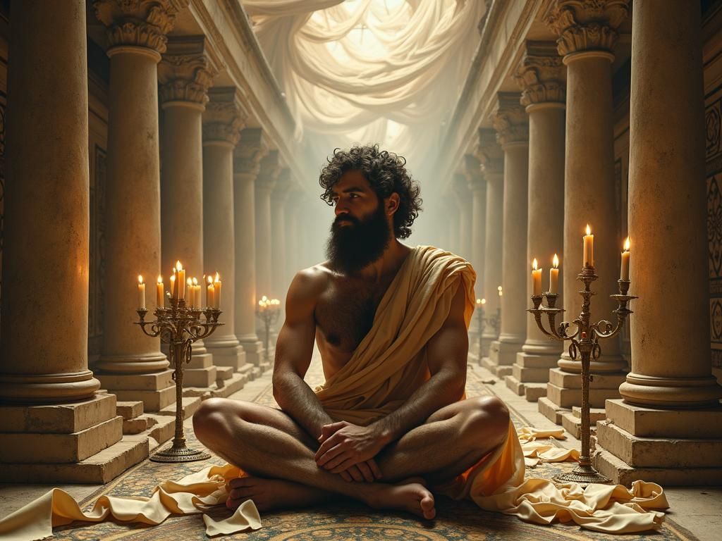 Adam in Mystical Realm: Baroque-Style Byzantine Art