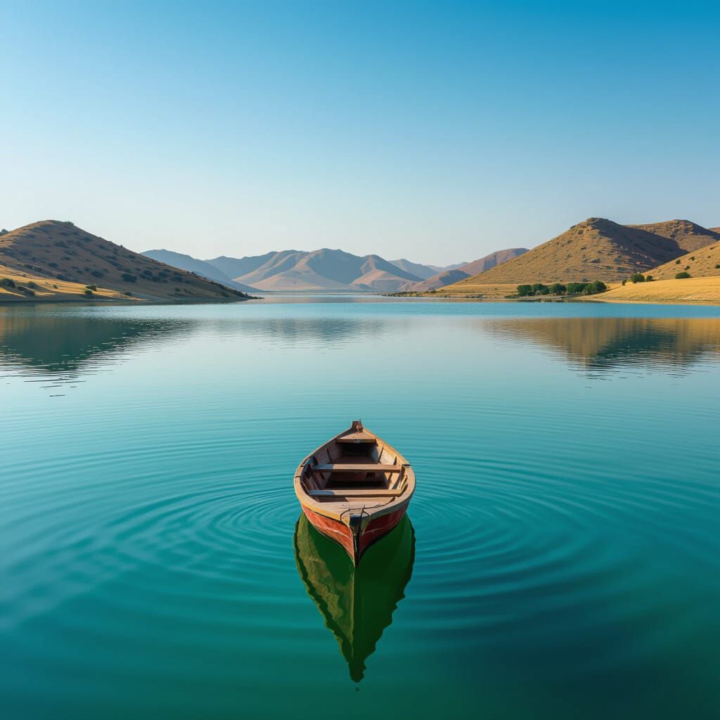 Vibrant Gadisar Lake in Jaisalmer Bathed in Happy Light