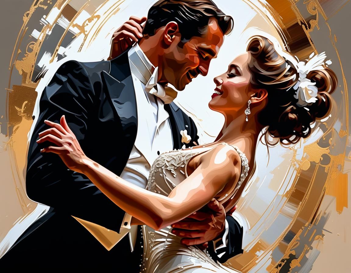 Elegant Dance in Photographic Style