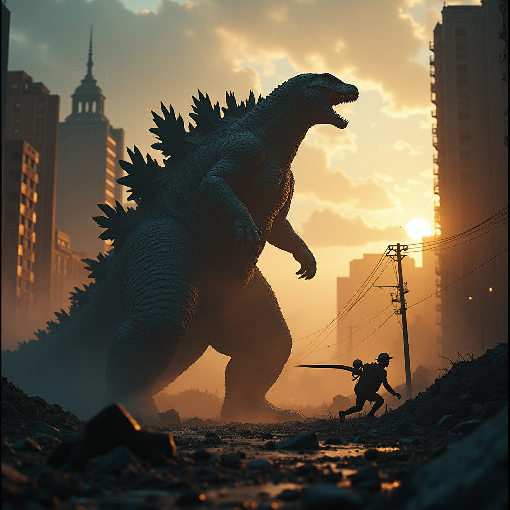 Godzilla vs MUTOs: Cinematic Cityscape Battle