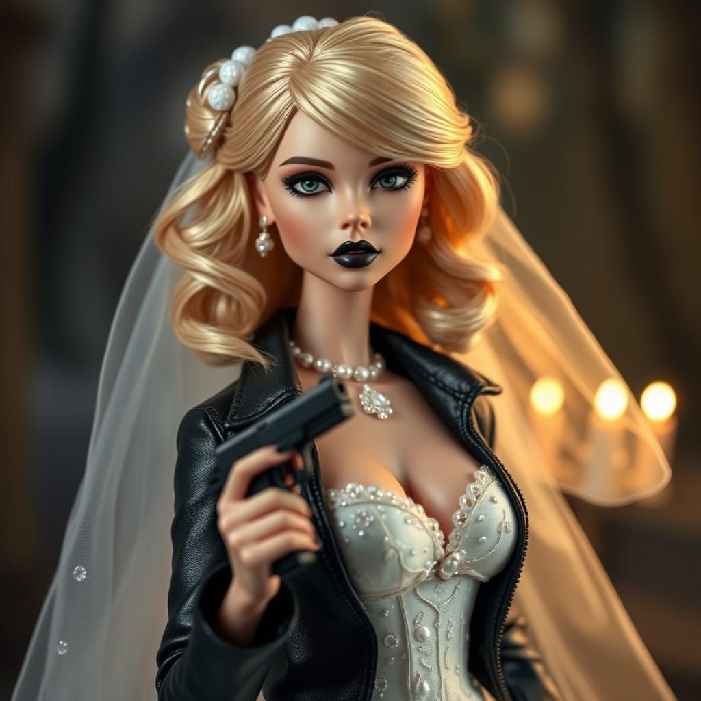 Tiffany Valentine Doll in Wedding Dress