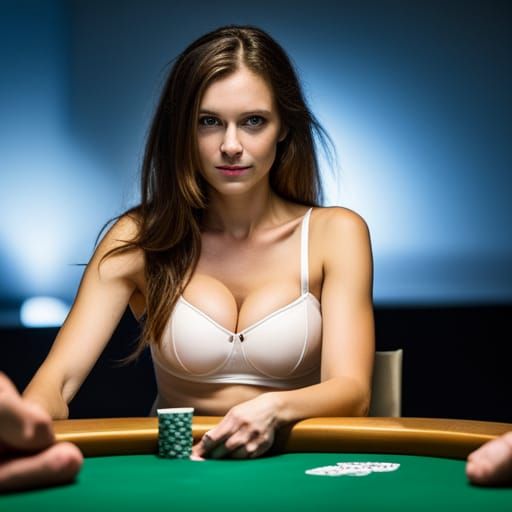 Woman Playing Cards in Natural Light Photography