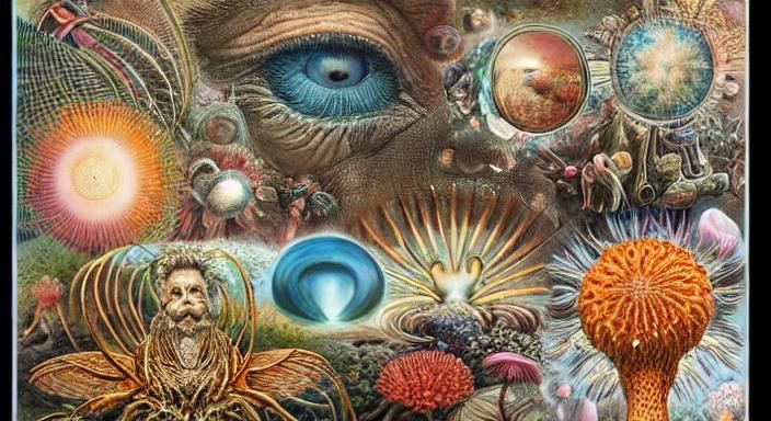 Inspirational Collage Art with Life Quotes