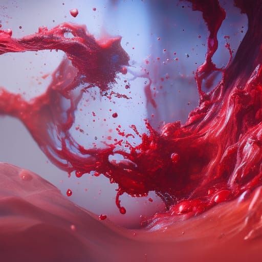 Fluid Acrylic Art Pouring with Deep Colors
