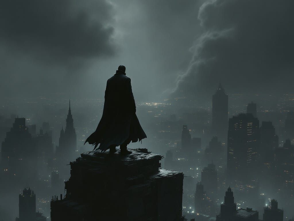 A Lone Figure Exerts Totalitarian Control Over a Ruined Metr...