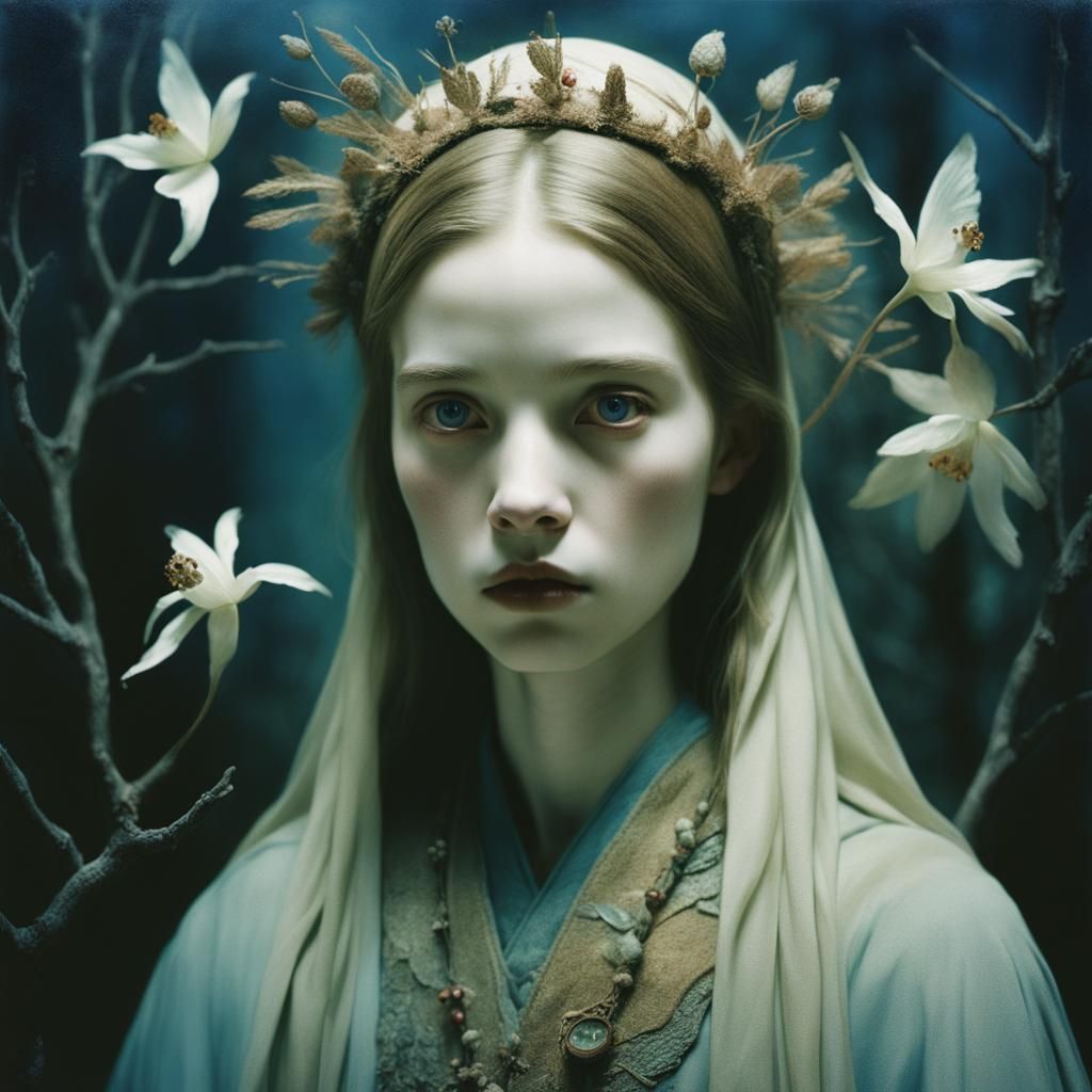 Detailed Matte Painting in Art Brut Style