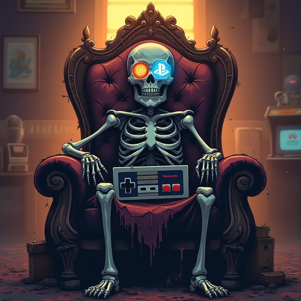 Skeleton King Gaming Controller Fusion