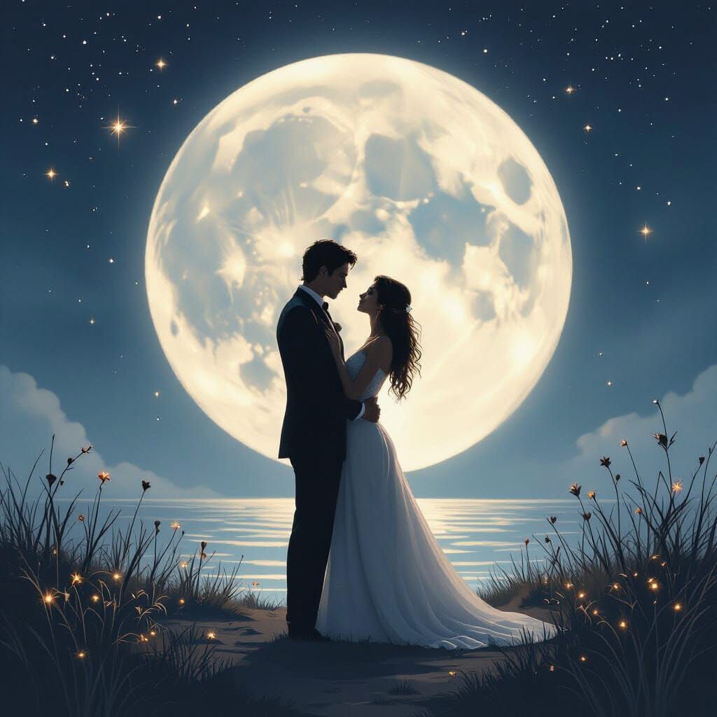 Moonlit Love Journey: Spark to Profound Understanding