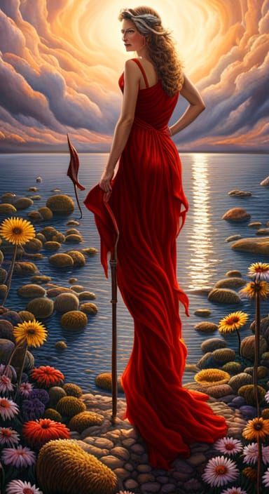 Zombie Unicorn Goddess in Photorealistic Surrealism