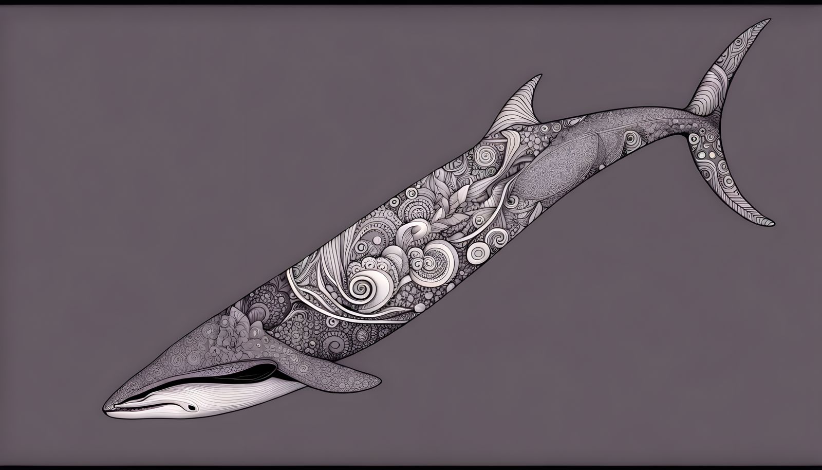 Mystical Minke Whale in Quantum Realms