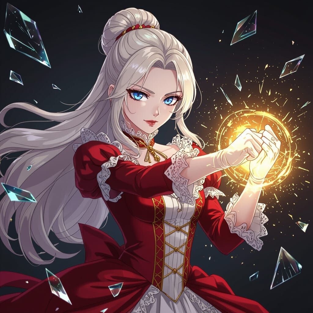 Noblewoman in Combat with Temporal Energy