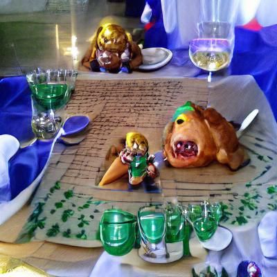 Link and Goron Feast: Legend of Zelda Celebration