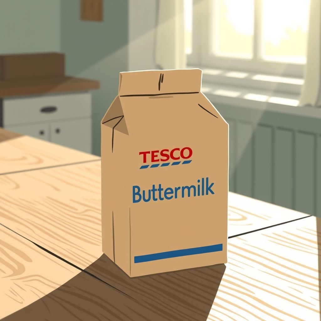 “Tesco Buttermilk” carton