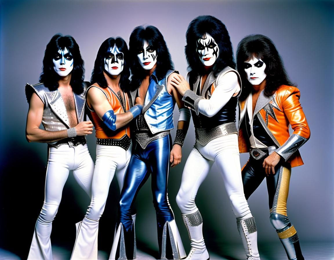 The Mask - Kiss of 1970s Glam rock mask