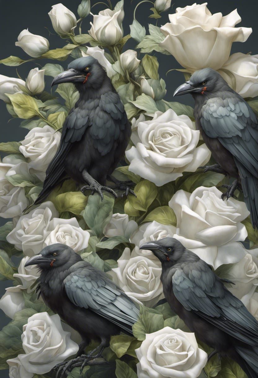 Crows Among the Roses