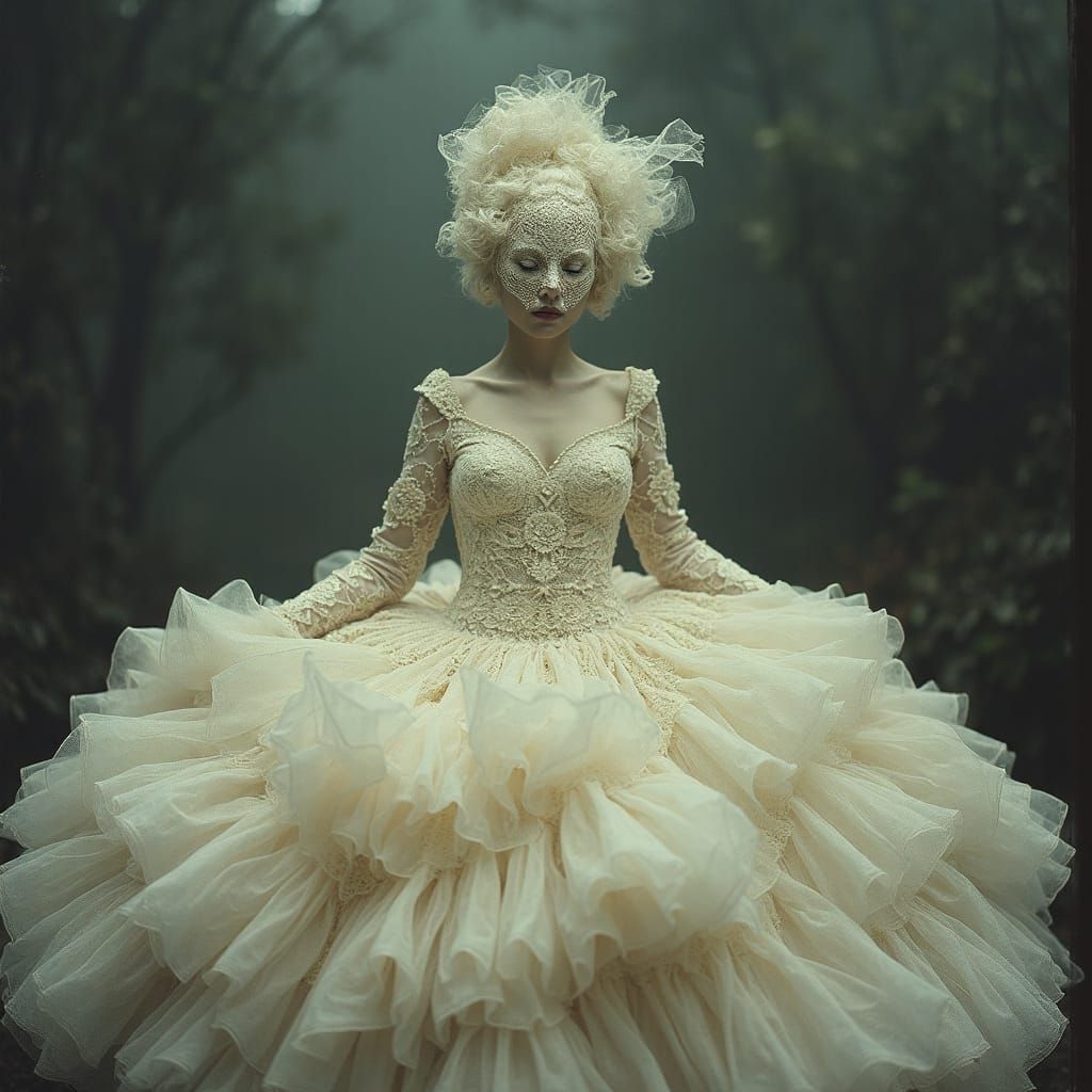 Avant Garde Dancer in Vintage Autochrome