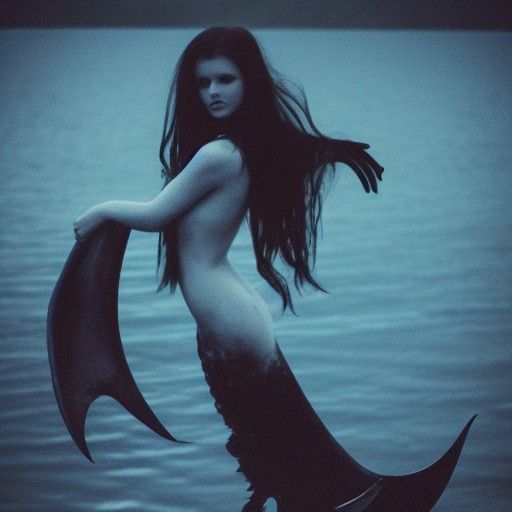 Evil Mermaid in Murky Lake
