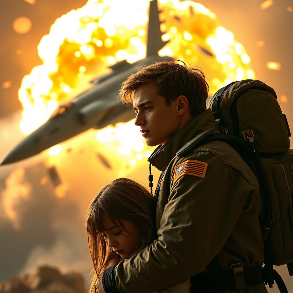 Sci-Fi Couple Evades Exploding Spaceship