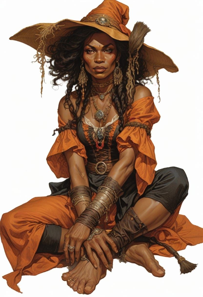 Enchanted Creole Sorceress from 18th Century Caribbean
