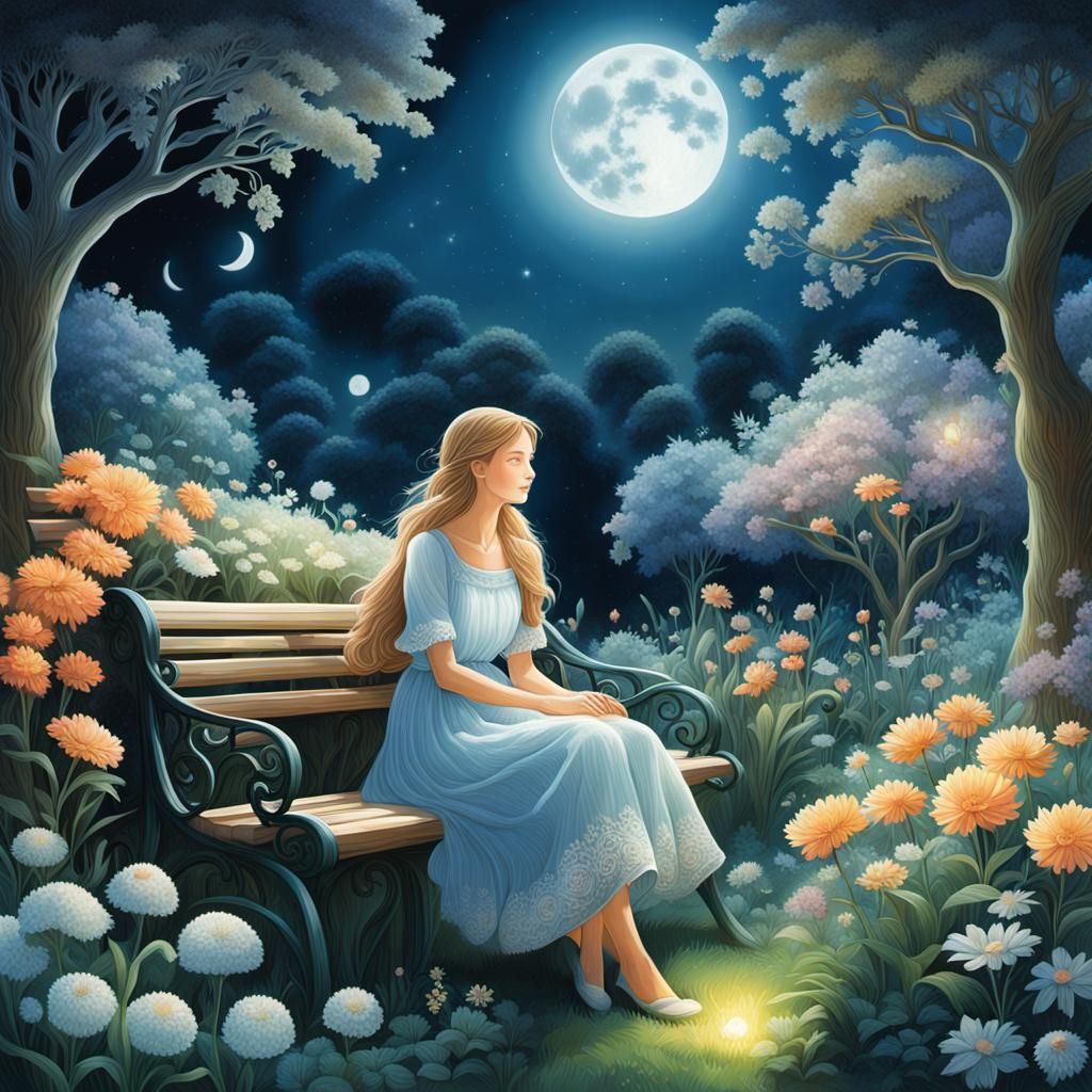 Enjoying the sultry summer evening