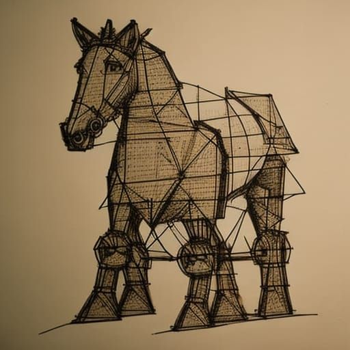 Da Vinci Style Trojan Horse Blueprint