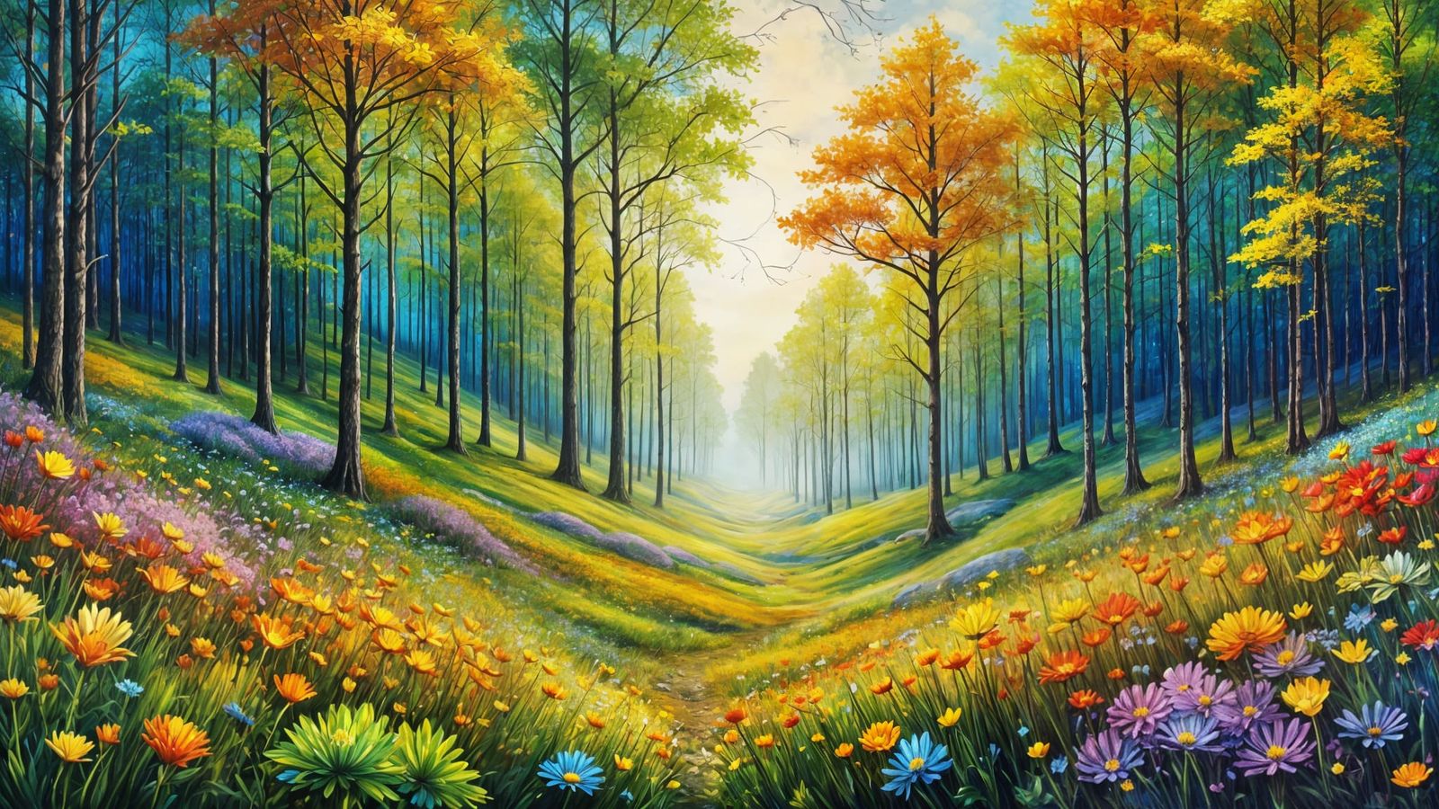 The season of Spring explodes into life in a Midwestern fore...