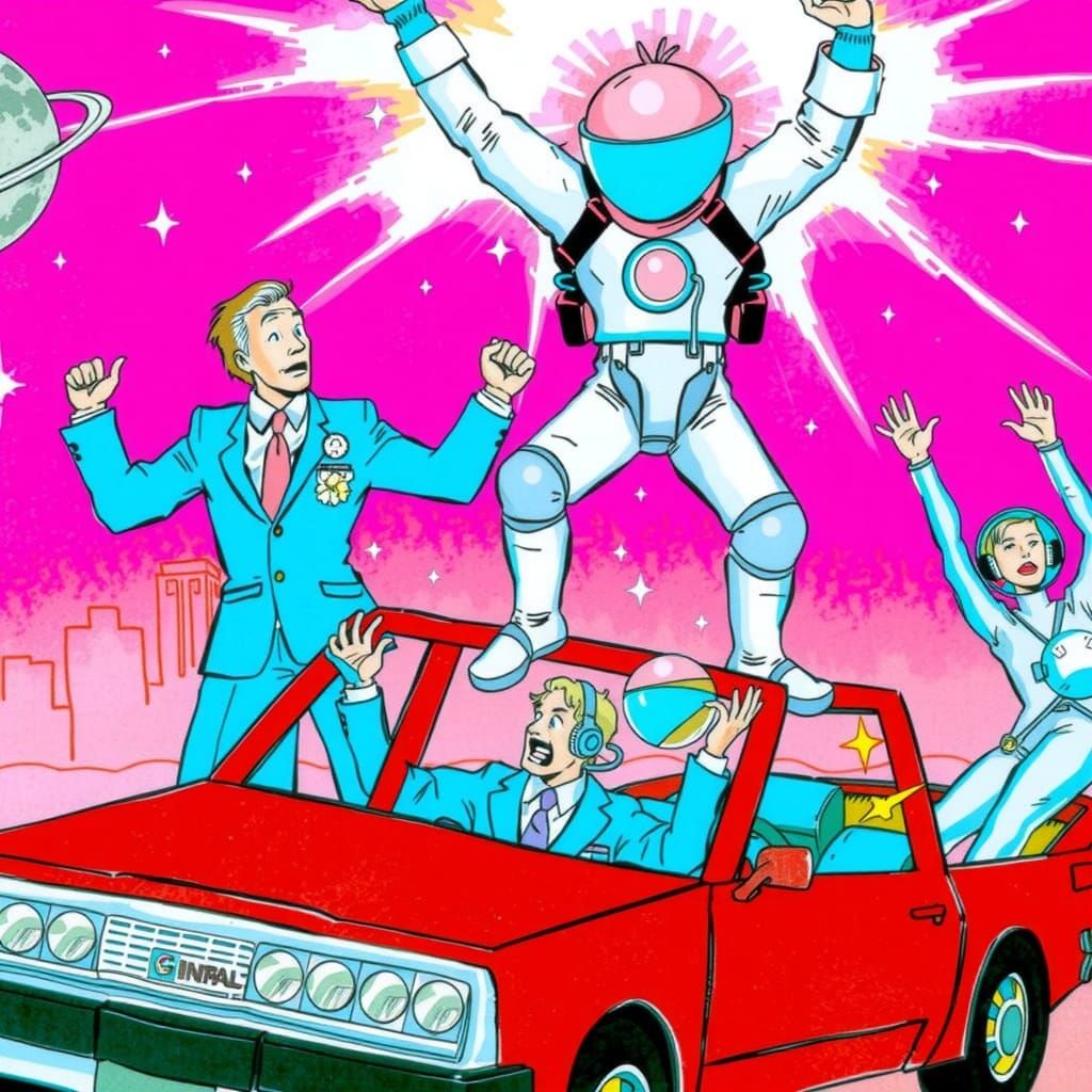 Dashing Hero Defies Gravity in a Blast of Color