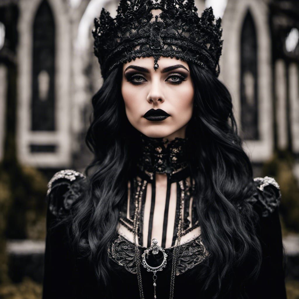 Beautiful goth princess