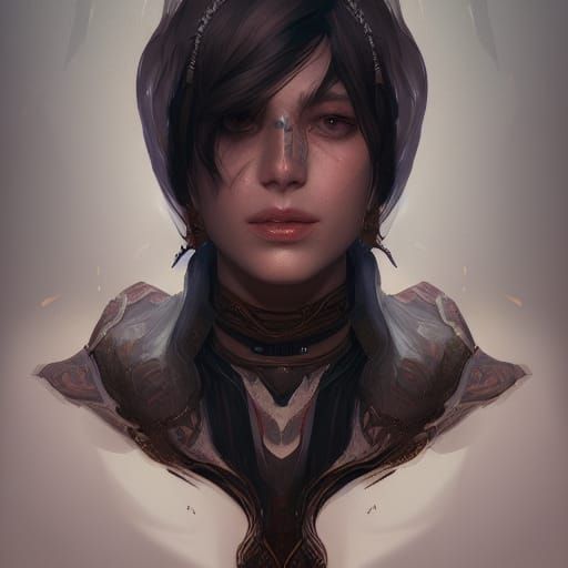 Dagger Portrait in Hyperdetailed Digital Art