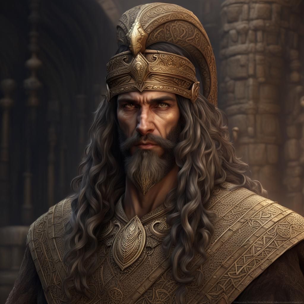 Dwemer Airship Captain Portrait in Steampunk Style