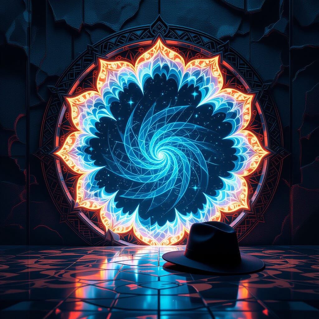 Dimensional Portal Reveals Alternate Universe with Intricate...