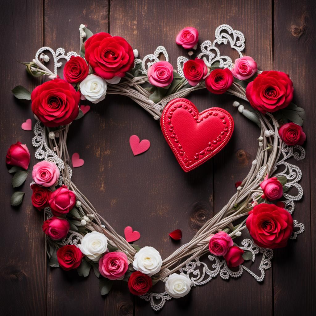 Stylized Valentine's Day Digital Art