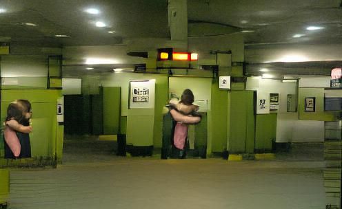 Touching Embrace Between Man and Girl