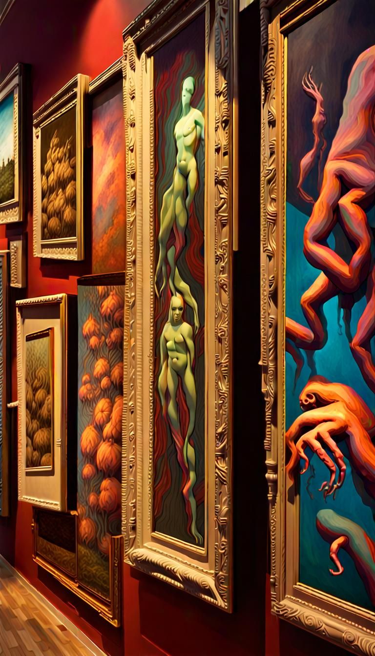 Eerie Creatures Emerge in a Maximalist Art Display