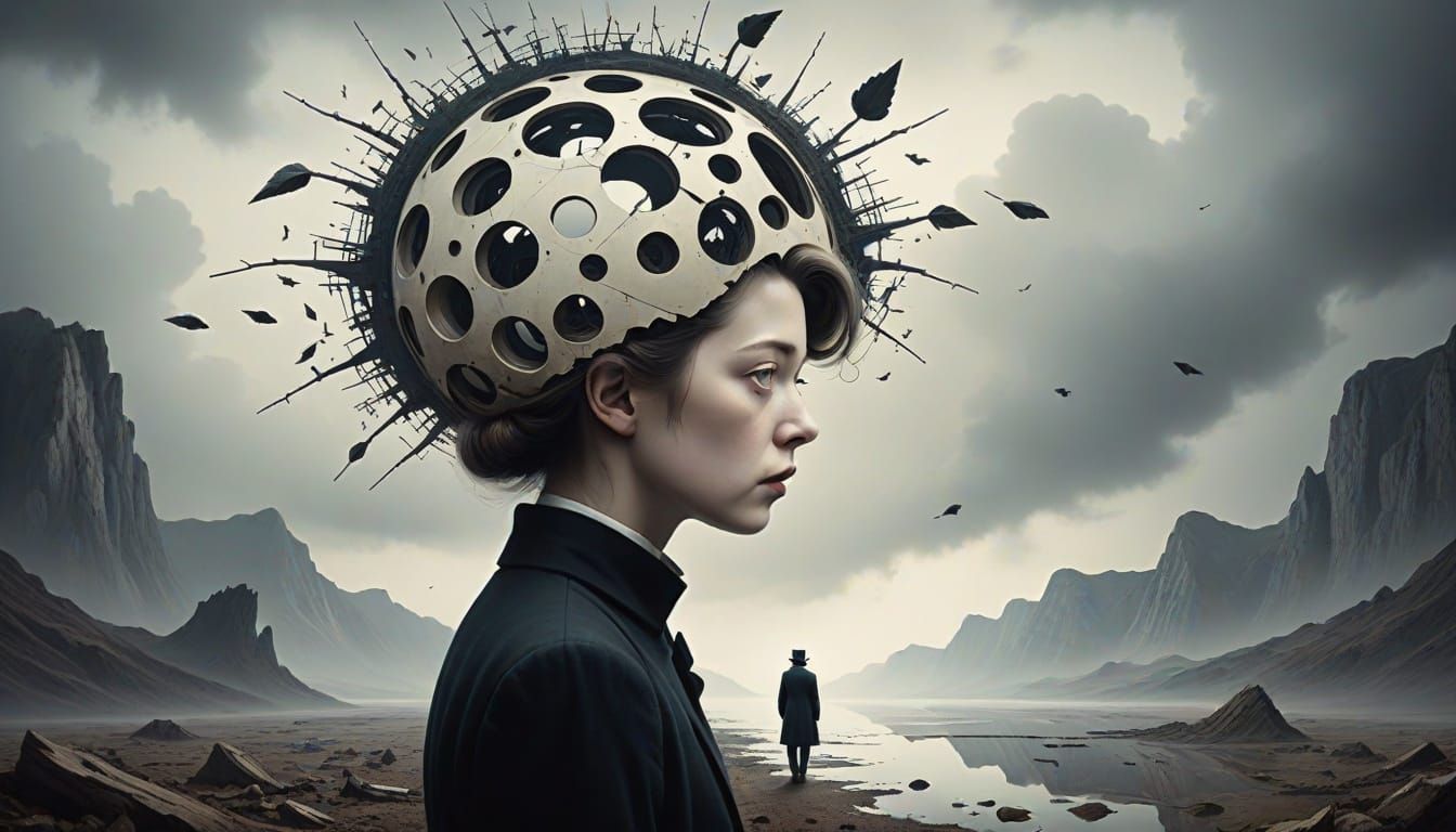 Ethereal Farewell in Surreal Masterpiece