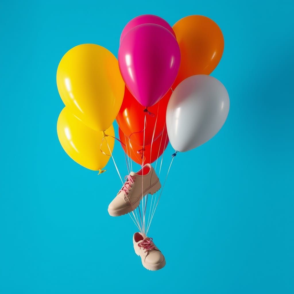 Imagine Shoes that are balloons
