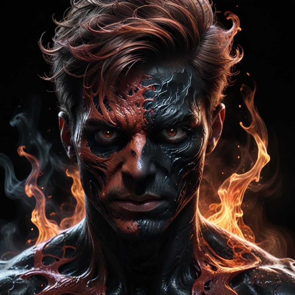 Half man, half symbiote