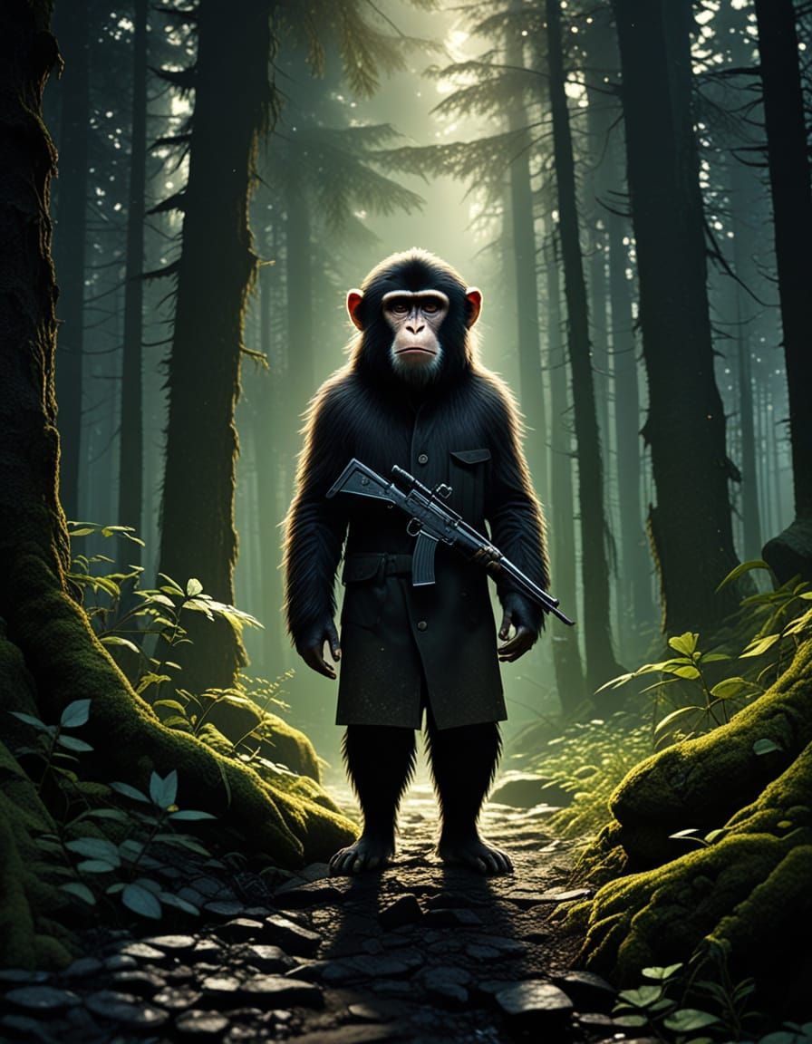 "A Monkey with a Gun"...