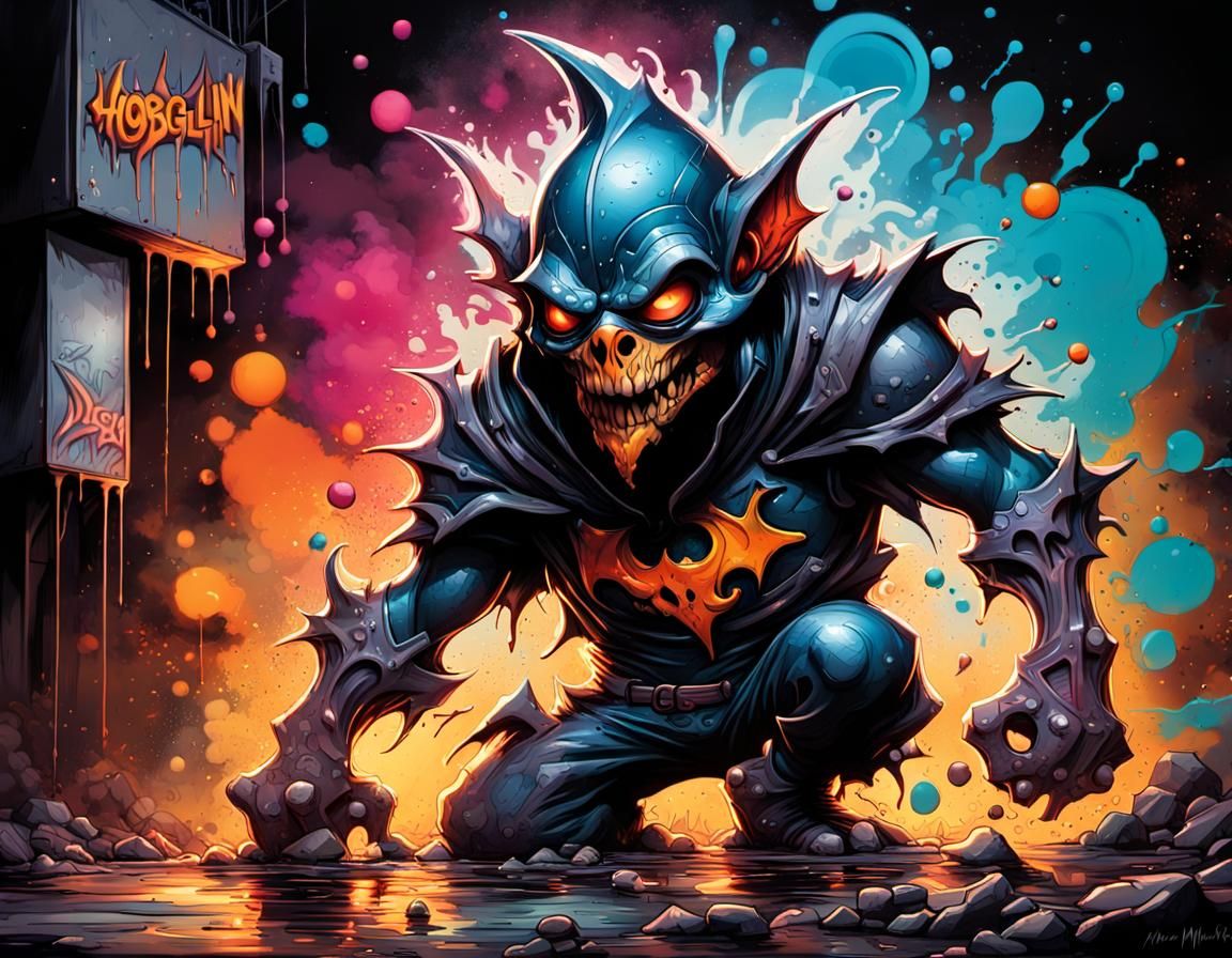 Hobgoblin Graffiti Art in Polychromatic Colors