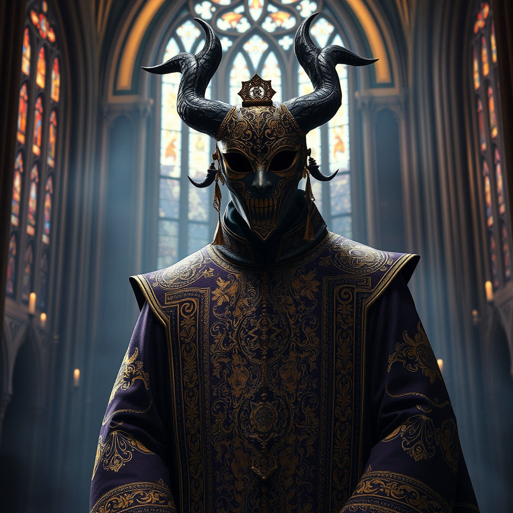 Asmodeus in Gothic Cathedral, Michael Hussar Style