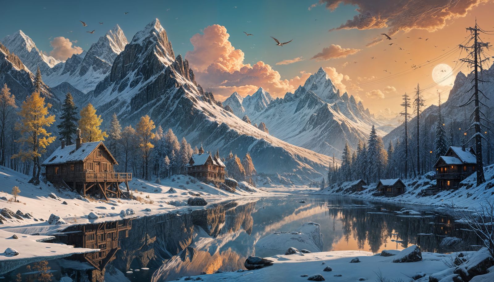 Ethereal High-Fi Nature Scene with Fantastical Details