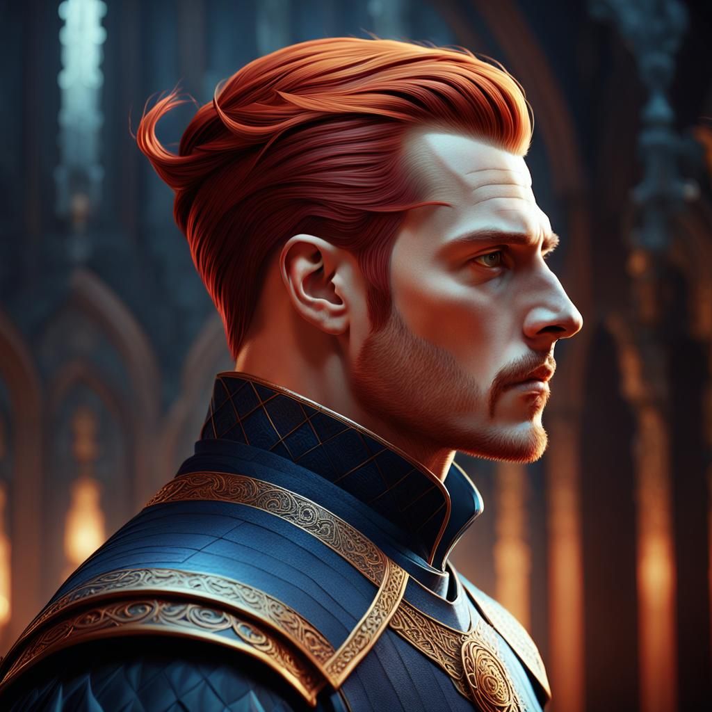 Medieval Prince Portrait in Cinematic Digital Art Style