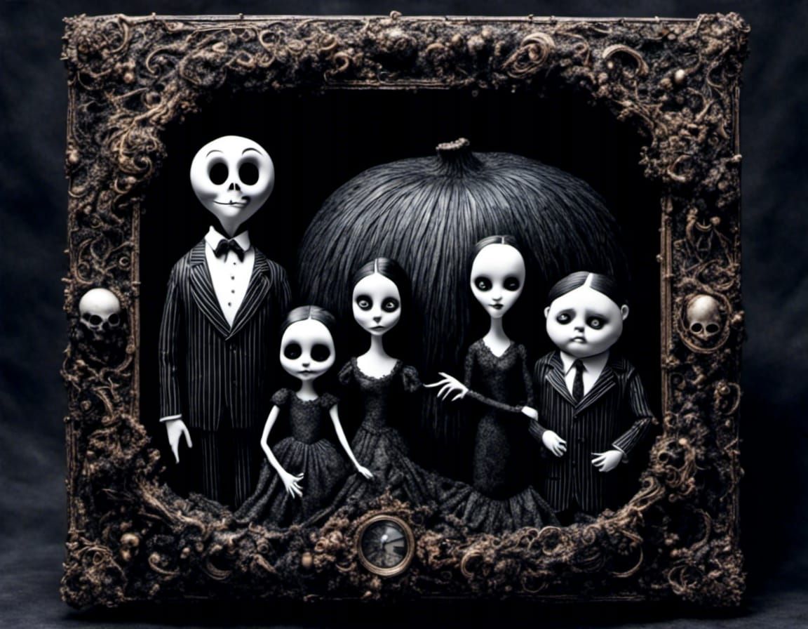 The Addams Family meet Jack Skellington