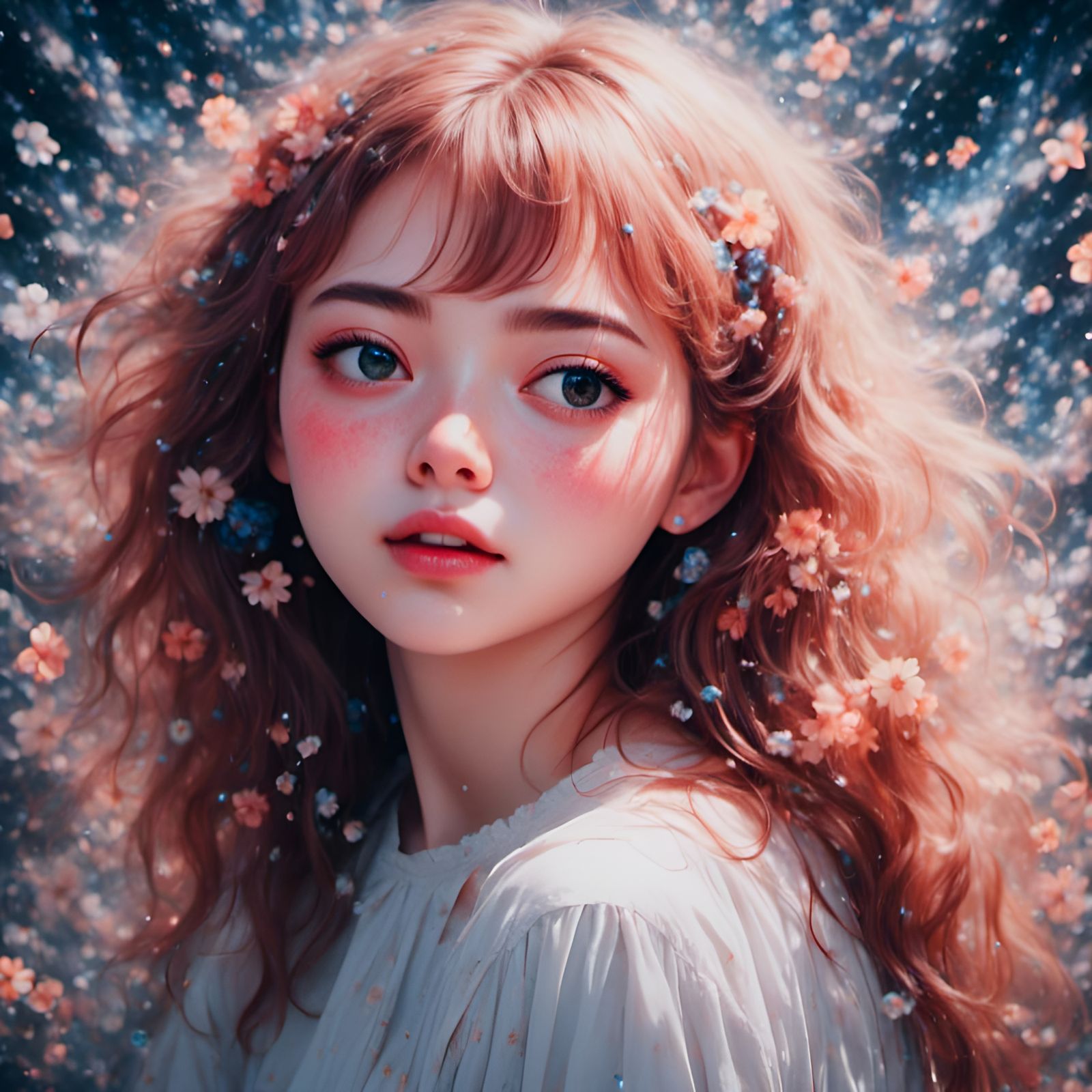 Nostalgic Polaroid Portrait in Soft Focus