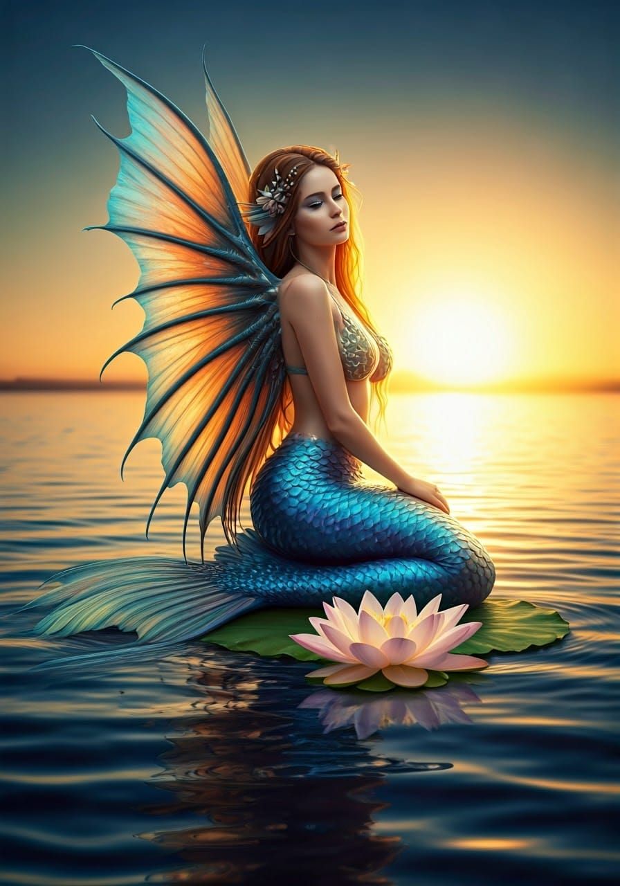 Mermaid Goddess of the Shimmering Lake
